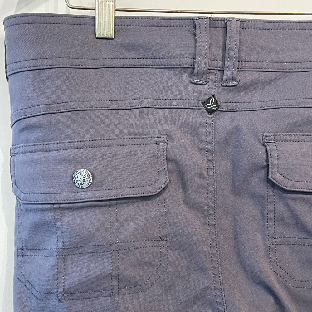 Prana Cargo Pants. Dark Grey. Adjustable legs